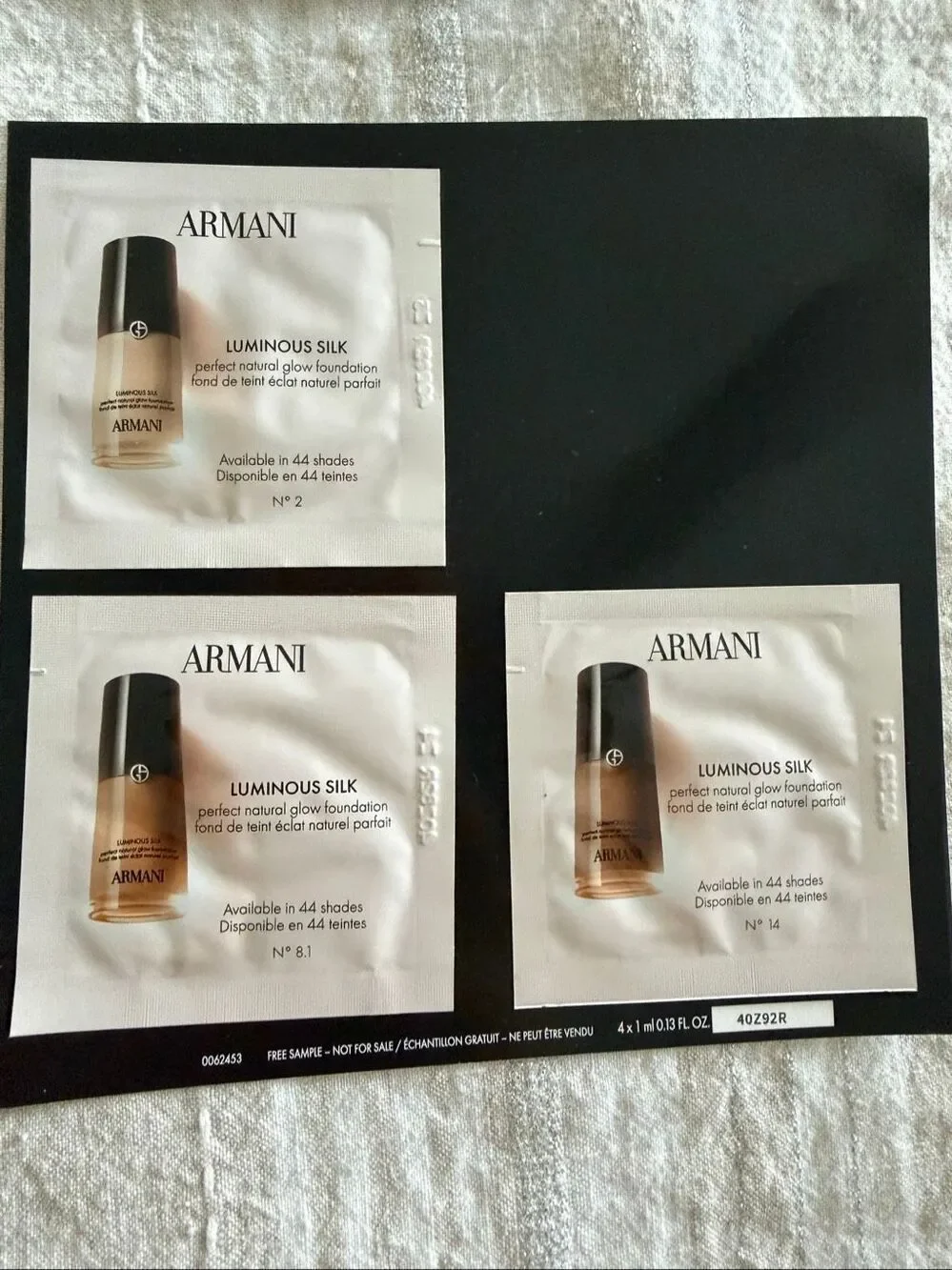 Sephora Foundation Sample Set